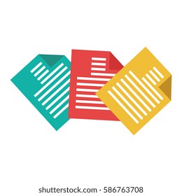 documents paper isolated icon