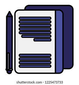 documents paper with pen