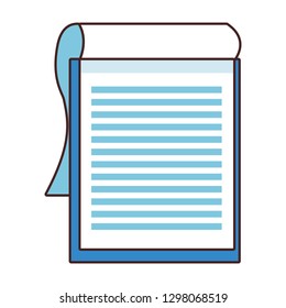 documents paper sheet cartoon