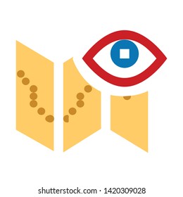 Documents search icon. flat illustration of Documents search vector icon for web