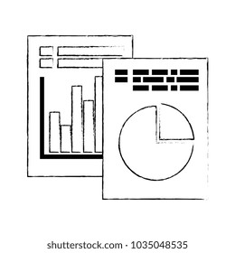 documents with statistics infographic