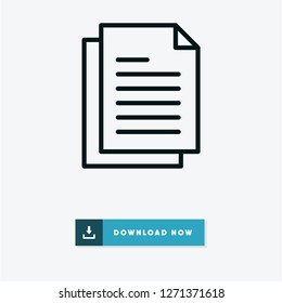 Documents vector icon