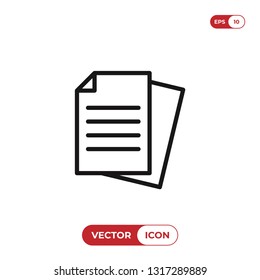 Documents vector icon