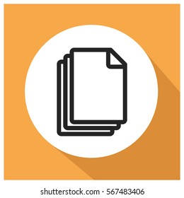 Documents vector icon