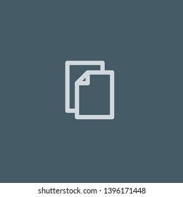 Documents vector icon. Documents concept stroke symbol design. Thin graphic elements vector illustration, outline pattern for your web site design, logo, UI. EPS 10.