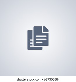 Documents vector icon, Paper vector icon