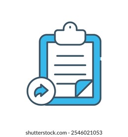 Ilustración de stock de icono de Vector de documentos