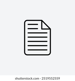 Documentsline vector icon. EPS 10