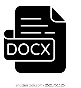 DOCX Icon, Document file Icon