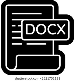 DOCX Icon, Document file Icon