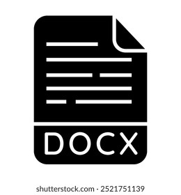 DOCX Icon, Document file Icon