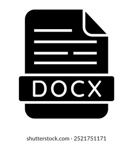 DOCX Icon, Document file Icon