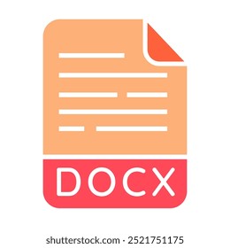 DOCX Icon, Document file Icon