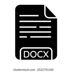 DOCX Icon, Document file Icon