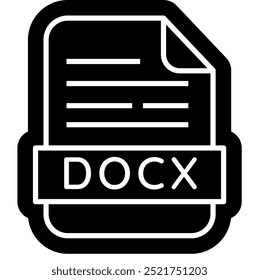 DOCX Icon, Document file Icon