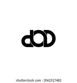 Dod Initial Letter Monogram Logo Design Stock Vector (Royalty Free ...