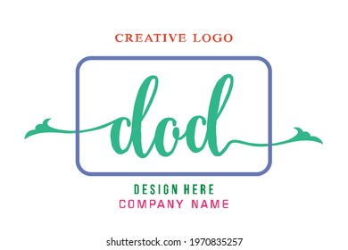 DOD lettering logo is simple, easy to understand and authoritative