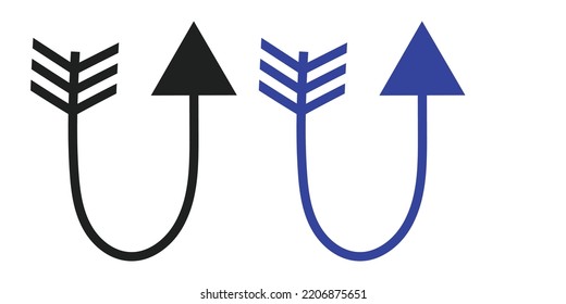 Doddle arrow element decoration, collection of hand drawn arrows