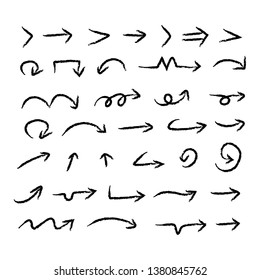 Doddle arrow set, collection of hand drawn arrows