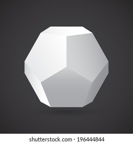 Dodecahedron, Vector Illustration