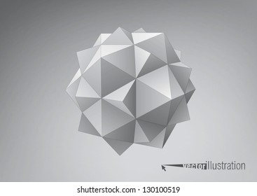Dodecahedron-Icosahedron compound figure for your graphic design
