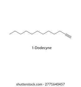 Dodecyltrimethylammonium chloride skeletal structure. ammonium compound schematic illustration. Simple diagram, chemical formula.