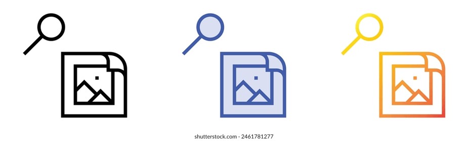 Esquivar icono. Diseño de estilo de relleno lineal, azul y degradado aislado sobre fondo blanco