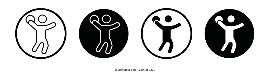 Dodgeball icon isolated on white background