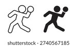 Dodgeball icon. Vector linear icon collection. Vector EPS10