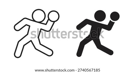Dodgeball icon. Vector linear icon collection. Vector EPS10