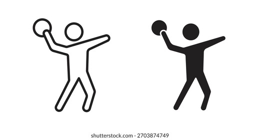 Dodgeball icon for web design, mobile apps