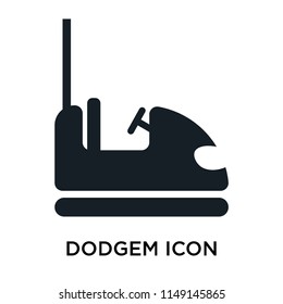 Dodgem icon vector isolated on white background for your web and mobile app design, Dodgem logo concept