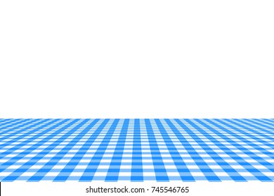 Dodger blue Gingham pattern. Texture from rhombus/squares for - plaid, tablecloths, clothes, shirts, dresses, paper, bedding, blankets, quilts and other textile products. Vector illustration.