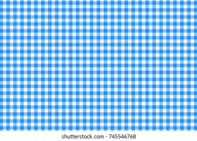 Dodger blue Gingham pattern. Texture from rhombus/squares for - plaid, tablecloths, clothes, shirts, dresses, paper, bedding, blankets, quilts and other textile products. Vector illustration.