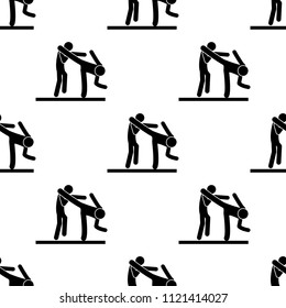 dodging icon. Element of Fight icons for mobile concept and web apps. Pattern repeat seamless dodging icon can be used for web and mobile apps on white background