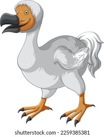 Dodo bird extinct animal illustration