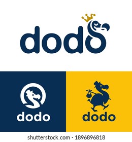 Dodo bird logo icon concepts. Vector illustration.