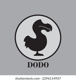 Dodo bird logo with minimalistic design