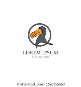 dodo bird logo and symbol vector icon