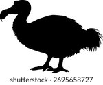 Dodo Bird Silhouette in standing pose