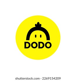 DODO coin icon isolated on white background.