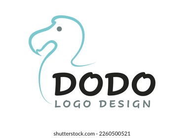 Dodo the extinct bird logo design