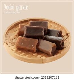 Dodol Garut, Indonesian Traiditonal Sticky Rice Cake from Garut, West Java.