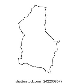 Dodoma Region map, administrative division of Tanzania. Vector illustration.
