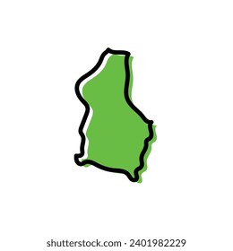 Dodoma region of Tanzania vector map illustration.