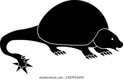 Doedicurus Ancient Armadillo animal wild mammal Glyph