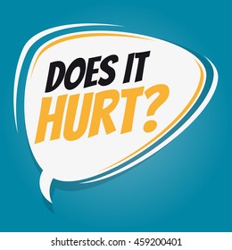 does it hurt retro speech balloon