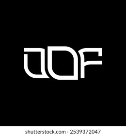 Diseño del logotipo de DOF, logotipo simple y moderno de DOF. Diseño de alfabeto de lujo DOF  