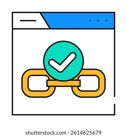 dofollow seo line icon vector. dofollow seo sign. isolated symbol illustration