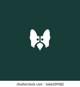 Logo de Dog Abstract Diseño de plantilla de icono en ilustración vectorial 